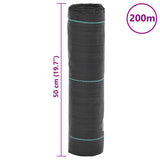 Weed Membrane Black 0.5x200 m PP 4005142