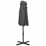 Garden Parasol Anthracite Polyester, Aluminium Extra Large 44869