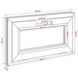 Basement Window Internal Colour White RISOR 65 x 40 cm 42047758