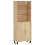 Highboard Sonoma Oak 69.5x34x180 cm Engineered Wood 3189280