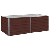 Raised Garden Bed Brown 160 x 80 x 55 cm cold-rolled steel 8006399