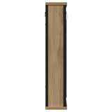Bathroom Mirror Cabinet Artisan Oak 42x12x60 cm Engineered Wood 862230