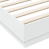 Bed Frame White Engineered Wood Super King Durable Bed Frame 3209835