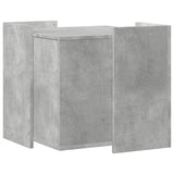 ZNTS Cat Litter Box Enclosure Concrete Grey 53x53x51 cm Engineered Wood 857754