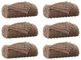 Throw Blankets 6 pcs Camel 270 x 240 cm Fleece 42016948