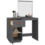 Dressing Table Grey 95x50x134 cm Solid Wood Pine 820089