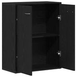 Sideboard Black Oak 60x30x75 cm Engineered Wood 862449