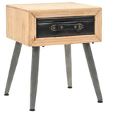 Bedside Table Solid Fir Wood 43x38x50 cm 245775