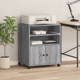 Printer Stand with Wheels Grey Sonoma 60x48x74 cm 840637