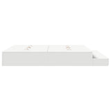 Storage Bed Frame with Drawer White 200 cm Engineered Wood 3335621
