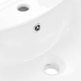Freestanding Basin with Pedestal Ceramic White 650x520x200 mm 143001