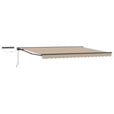 Electric Retractable Awning Beige and Anthracite 4.5 x 3.5 m 3422105