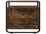 Bedside Cabinet Smoked Oak 40 x 36.5 x 50 cm Engineered Wood 8007627