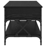Coffee Table Black Oak 100 x 50 x 50 cm Engineered Wood 883043