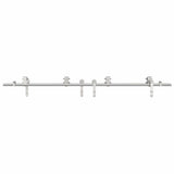 Sliding Door Hardware Kit 200 cm Stainless Steel Silver 3295766