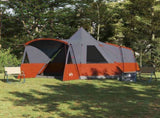Teepee Tent 8-Person Grey and Orange 720 x 465 x 295 cm 42003998