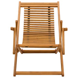Deck Chair 3 Position Solid Eucalyptus Wood Natural 42024925