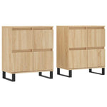 Sideboards 2 pcs Sonoma Oak Engineered Wood 3190184