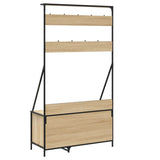 Clothes Rack with Shoe Storage Sonoma Oak 100x41x184 cm 837868