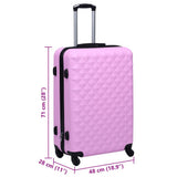 Hardcase Trolley Pink ABS 92424