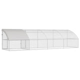 Chicken Cage 4 pcs Silver 800 x 200 x 200 cm Steel and PE 3381111