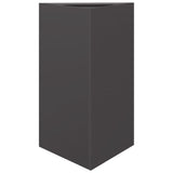 ZNTS Garden Planters 2 pcs Black Triangular 50x43x75 cm Steel 851172