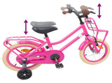 Kids Bike 12 Inches for 2-4 Years Old Dark Pink 42009187
