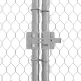 Chicken Cage Silver 400 x 170 x 177 cm Galvanised Steel 42023410