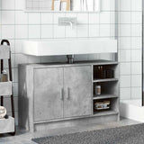 Sink Cabinet Concrete Grey 90x29x55 cm Engineered Wood 848125