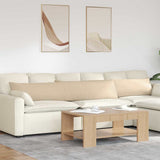 Sofa Pillows 2 pcs Cream 200 x 40 cm Fabric 42013901