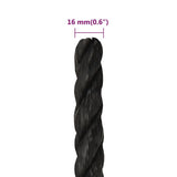 Work Rope Black 16 mm 100 m Polypropylene 153027
