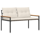 Outdoor Furniture Set 4 pcs Cream White Poly Rattan 42025357