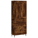 Highboard Smoked Oak 69.5x34x180 cm Engineered Wood 3199766