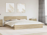 Bed Frame with Drawer Sonoma Oak 180 x 200 cm Engineered Wood 3412159