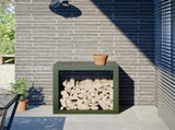 Firewood Rack Green 60x40x60 cm Steel 851006