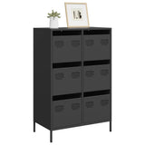 Highboard Black 68x39x101.5 cm Steel 851220