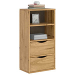 ZNTS Side Cabinet with Drawers ODDA 40x24x79 cm Solid Wood Pine 4103593