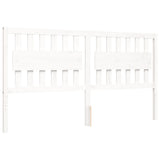Bed Frame without Mattress White Super King Size Solid Wood Pine 3192442