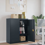 ZNTS File Cabinet Anthracite 90x40x105 cm Steel 339739