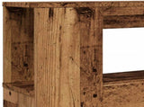 LED Headboard Old Wood 160x18,5x103,5 cm Engineered Wood 857688