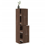 Apothecary Cabinet Brown Oak 40x41x174.5 cm Engineered Wood 3309651