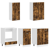 Kitchen Unit LYON 5 pcs Smoked Oak Engineered Wood 3438223