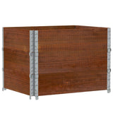 Garden Planter Brown 80x60 cm Solid Wood Pine 3295422