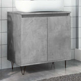 Bathroom Cabinet Concrete Grey 58x33x60 cm Engineered Wood 857216