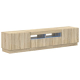 5 Piece LED TV Cabinet Sonoma Oak Engineered Wood 3416840