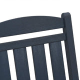 Garden Rocking Chair Navy Blue 92 x 70 x 108cm HDPE 42006614