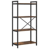 Bookshelf Smoked Oak 60 x 30 x 120 cm Engineered Wood 868391