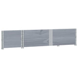 Pallet Collars 2 pcs Grey 150x50 cm Solid Wood Pine 4010299