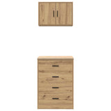 Garage Cabinets 2 pcs Artisan Oak Engineered Wood 3328340