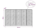 Gabion with 3.5 mm Wire and 5x10 cm Mesh 250x20x200 cm 3462671
